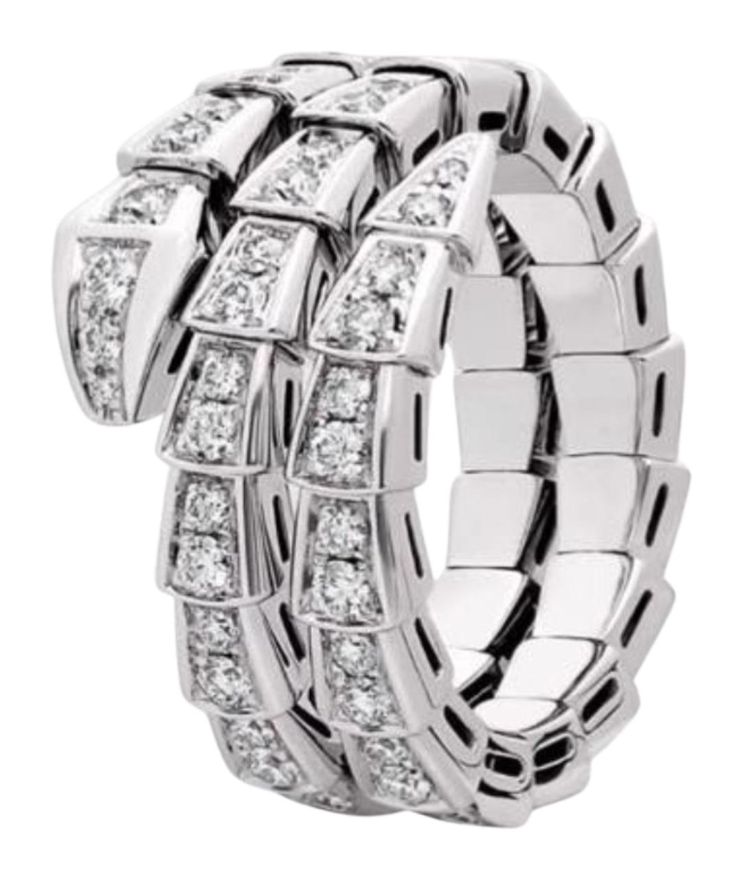 BVLGARI Серебряное кольцо из белого золота, фото 1