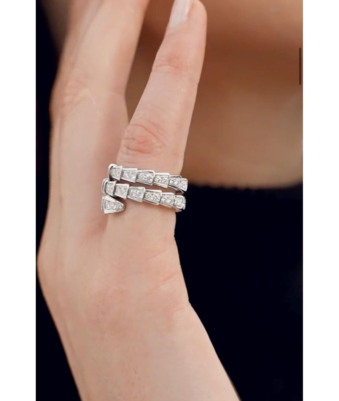 BVLGARI Серебряное кольцо из белого золота, фото 5
