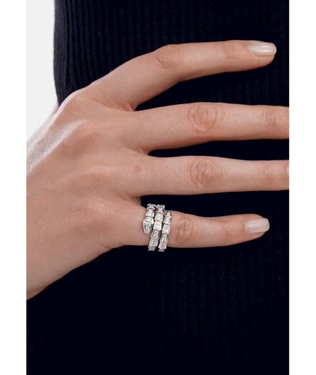 BVLGARI Серебряное кольцо из белого золота, фото 4