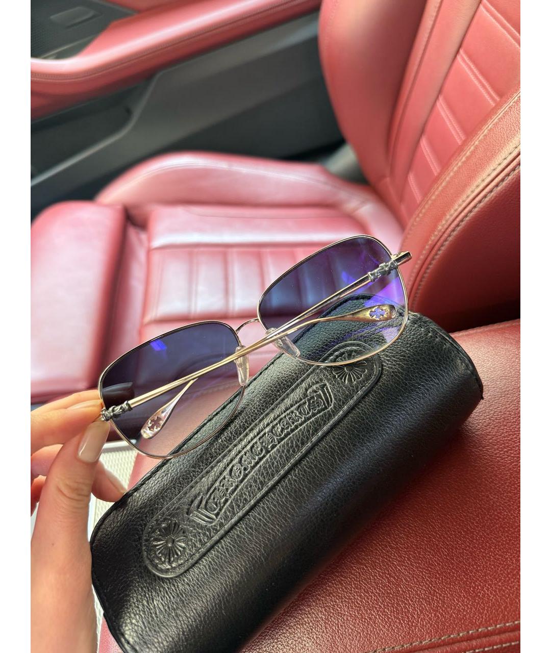 CHROME HEARTS Металлические солнцезащитные очки, фото 3