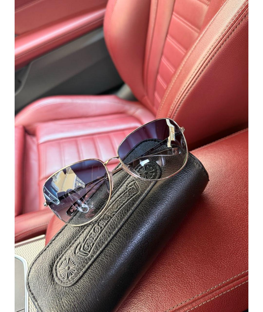 CHROME HEARTS Металлические солнцезащитные очки, фото 2