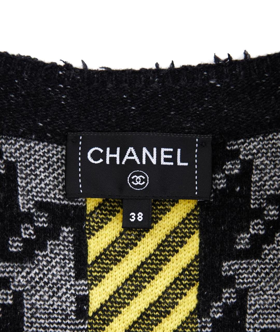 CHANEL Черный шерстяной жакет/пиджак, фото 13