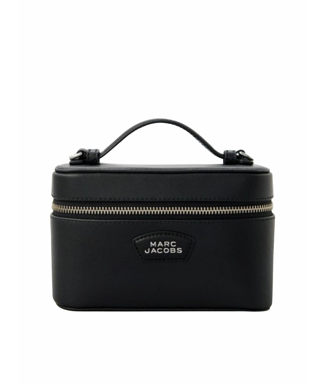 MARC JACOBS Черная кожаная сумка с короткими ручками, фото 1