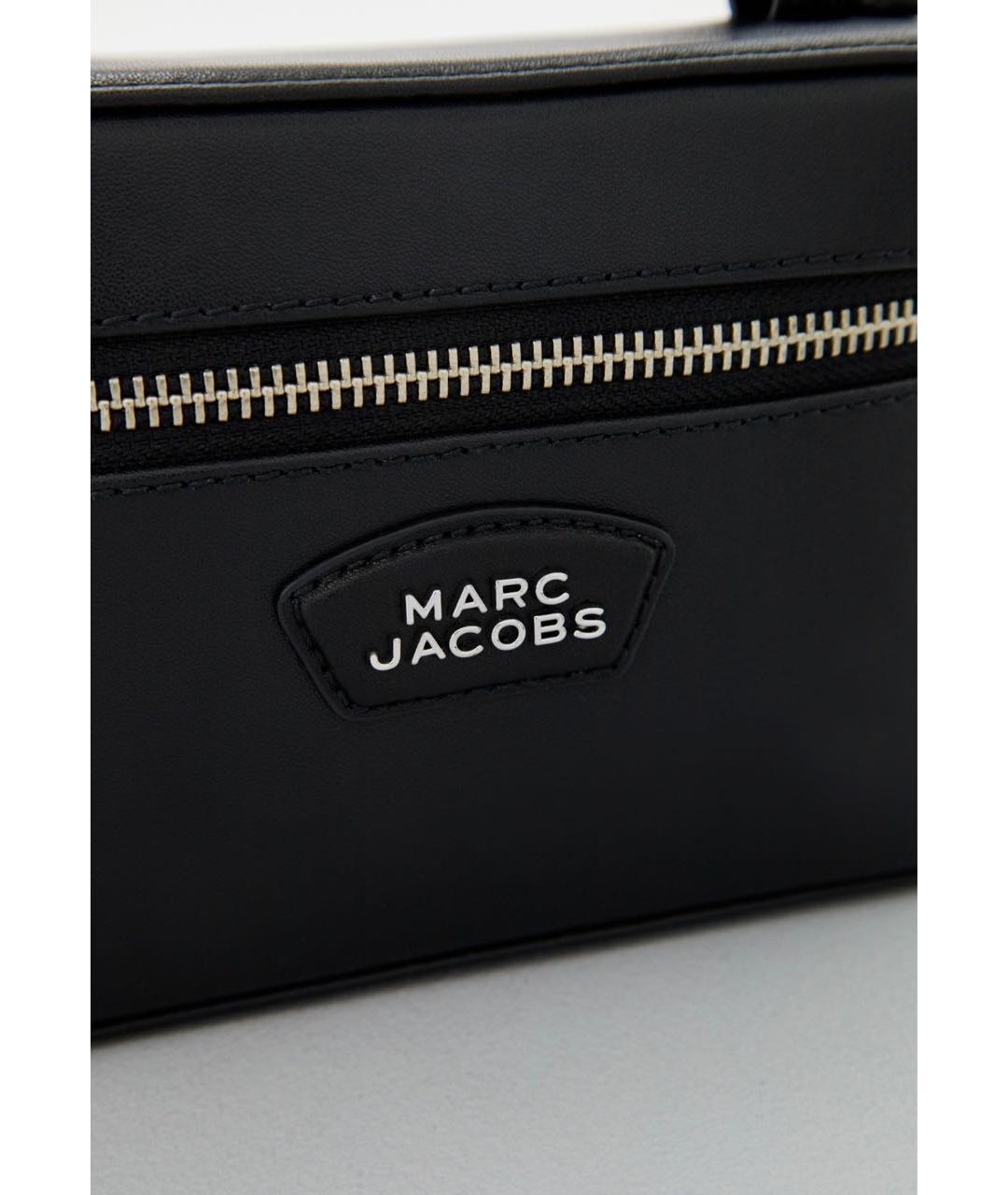 MARC JACOBS Черная кожаная сумка с короткими ручками, фото 2