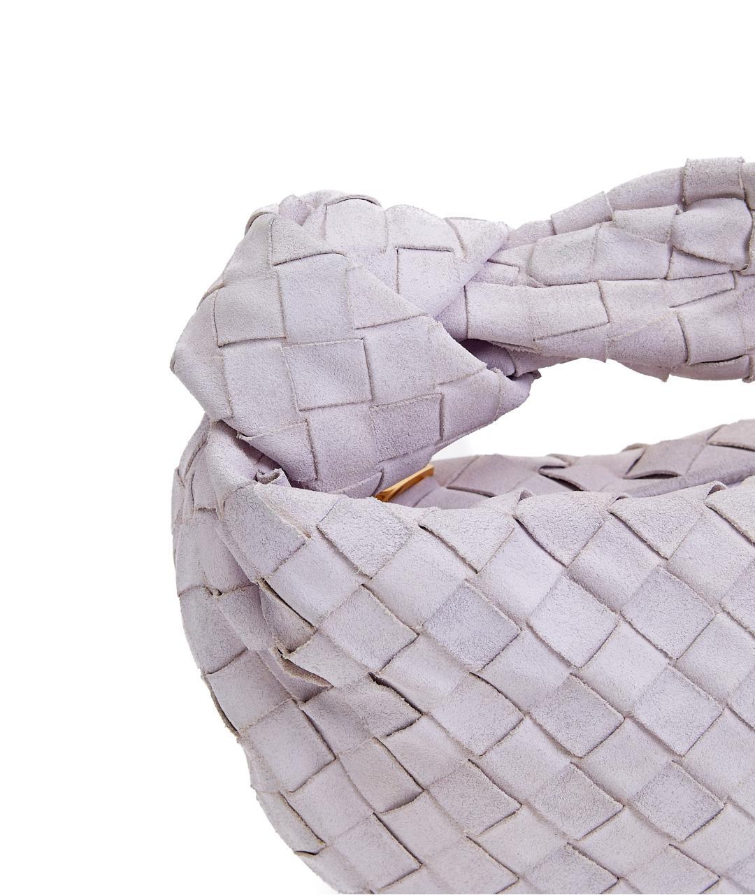 BOTTEGA VENETA Фиолетовая кожаная сумка с короткими ручками, фото 5