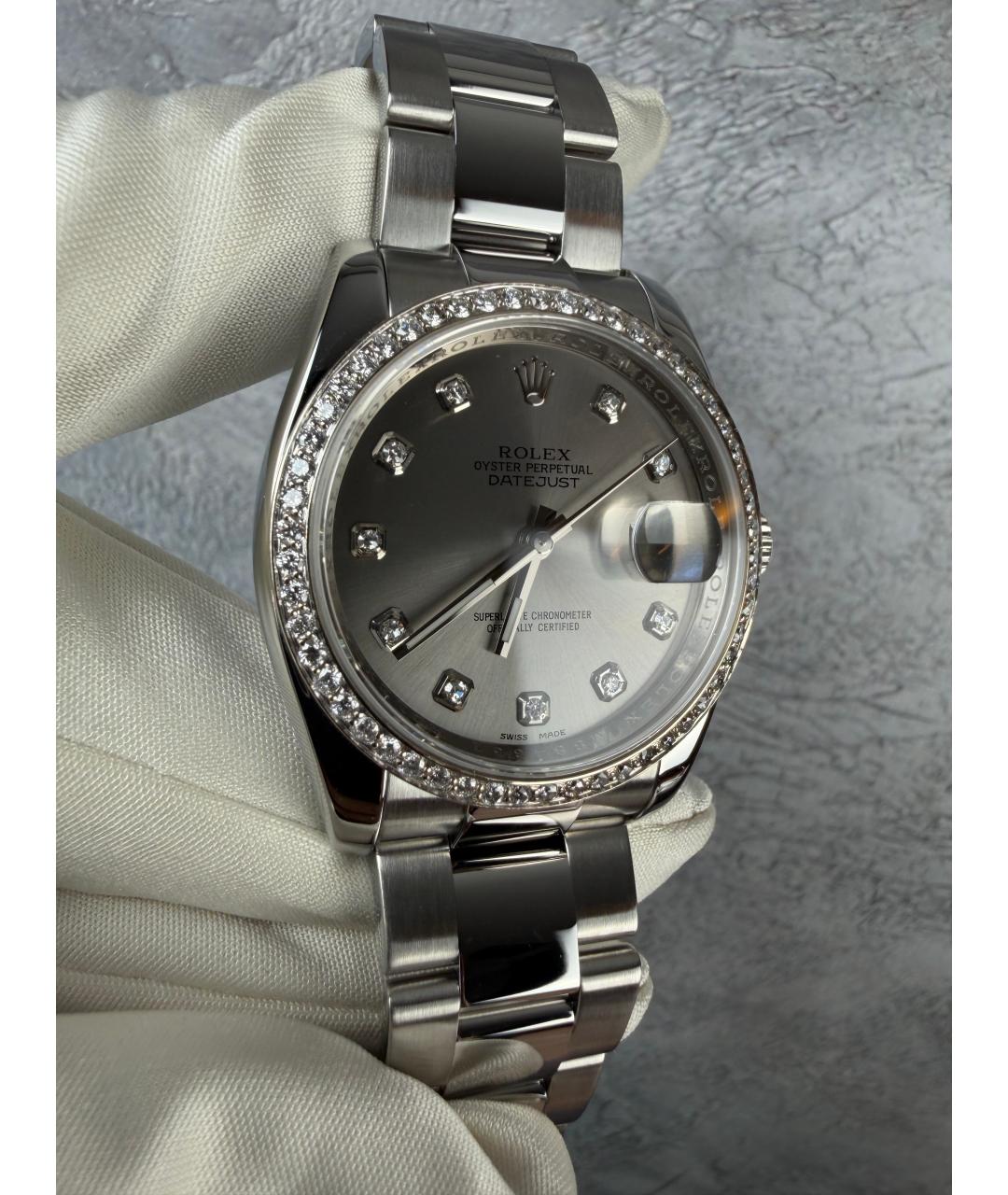 ROLEX Серые часы, фото 4