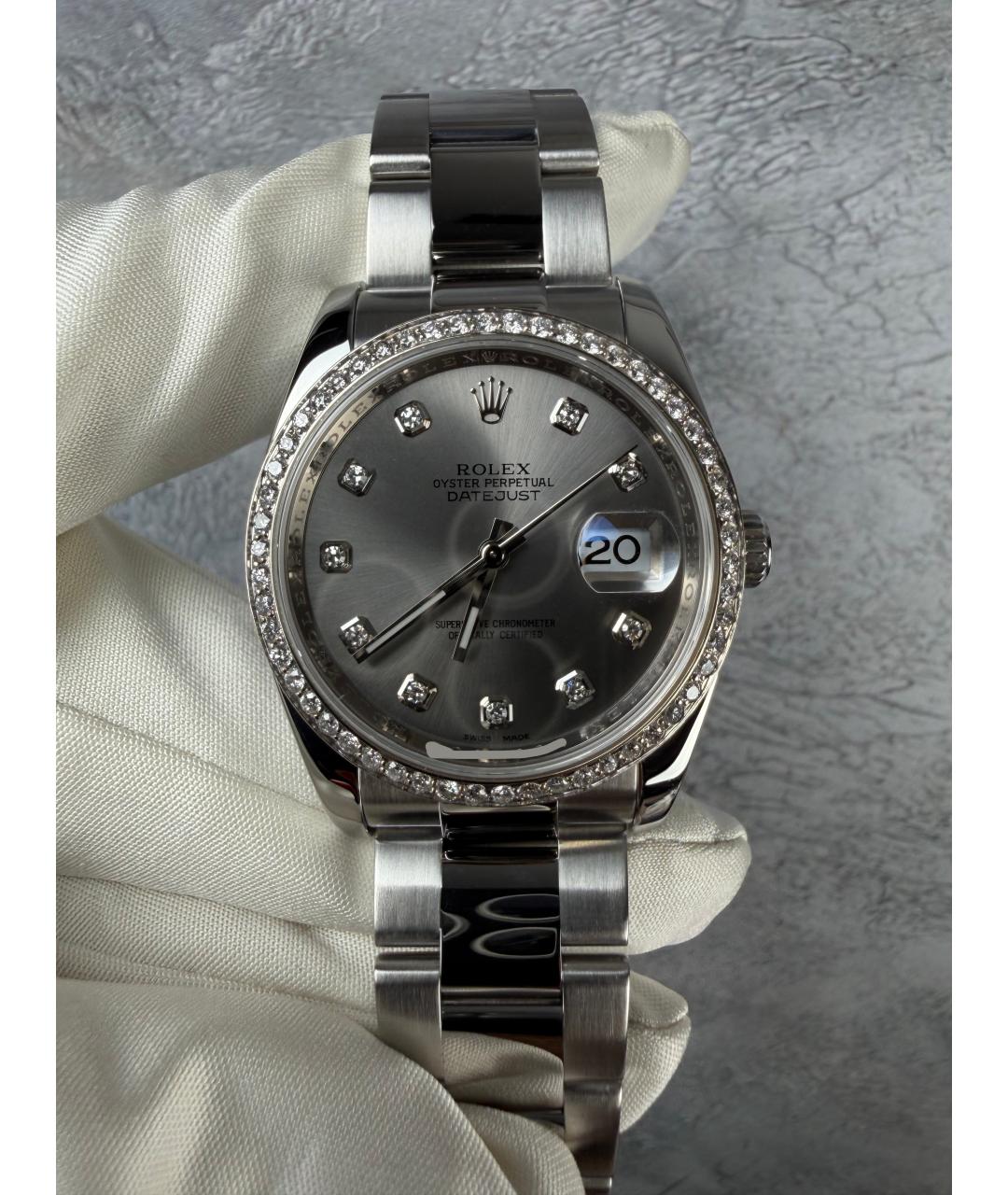 ROLEX Серые часы, фото 3
