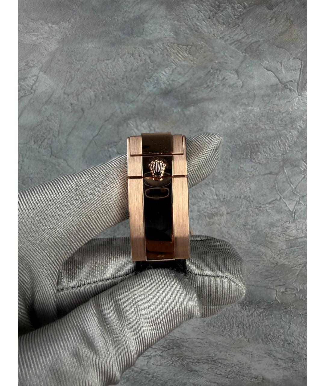 ROLEX Бежевые часы из розового золота, фото 9