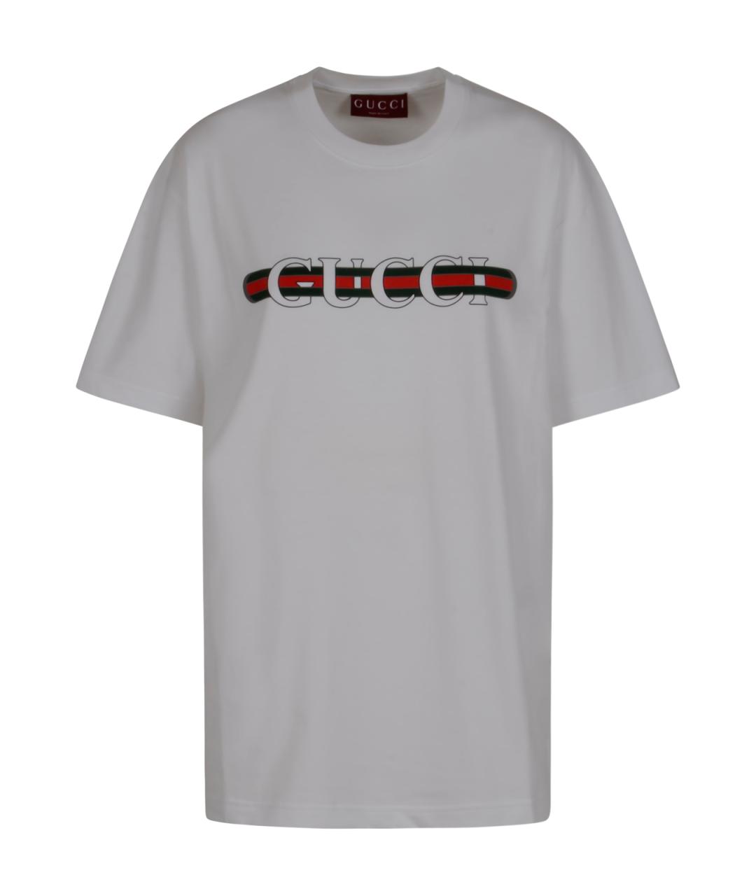 GUCCI Хлопковая футболка, фото 1