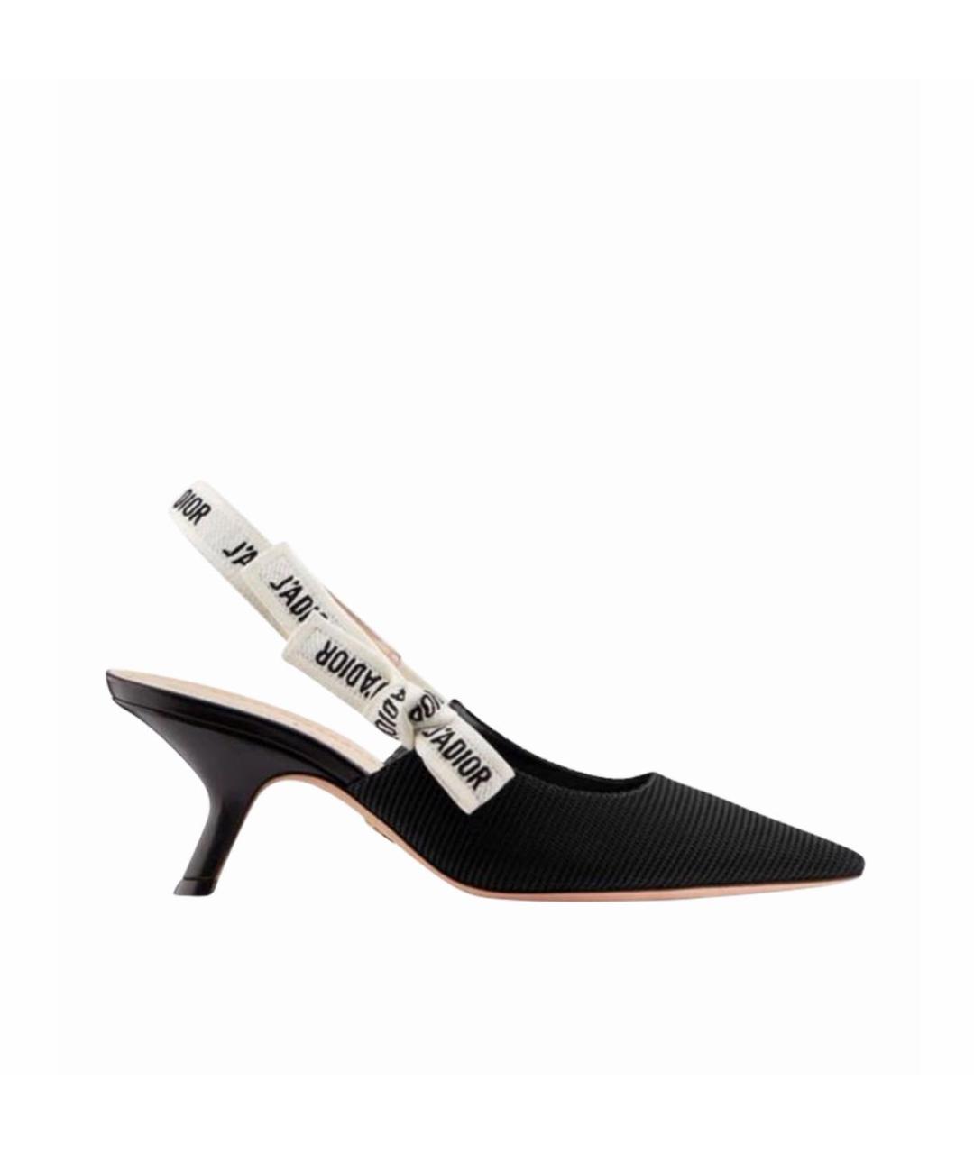 CHRISTIAN DIOR Черные текстильные туфли, фото 7
