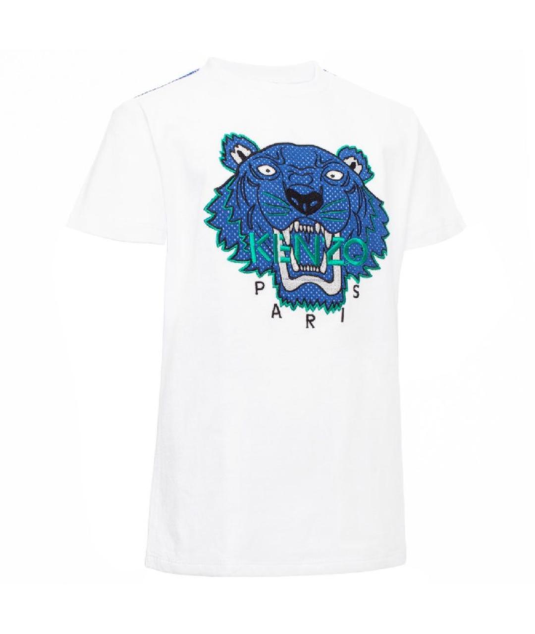 KENZO Белая хлопковая детская футболка, фото 1