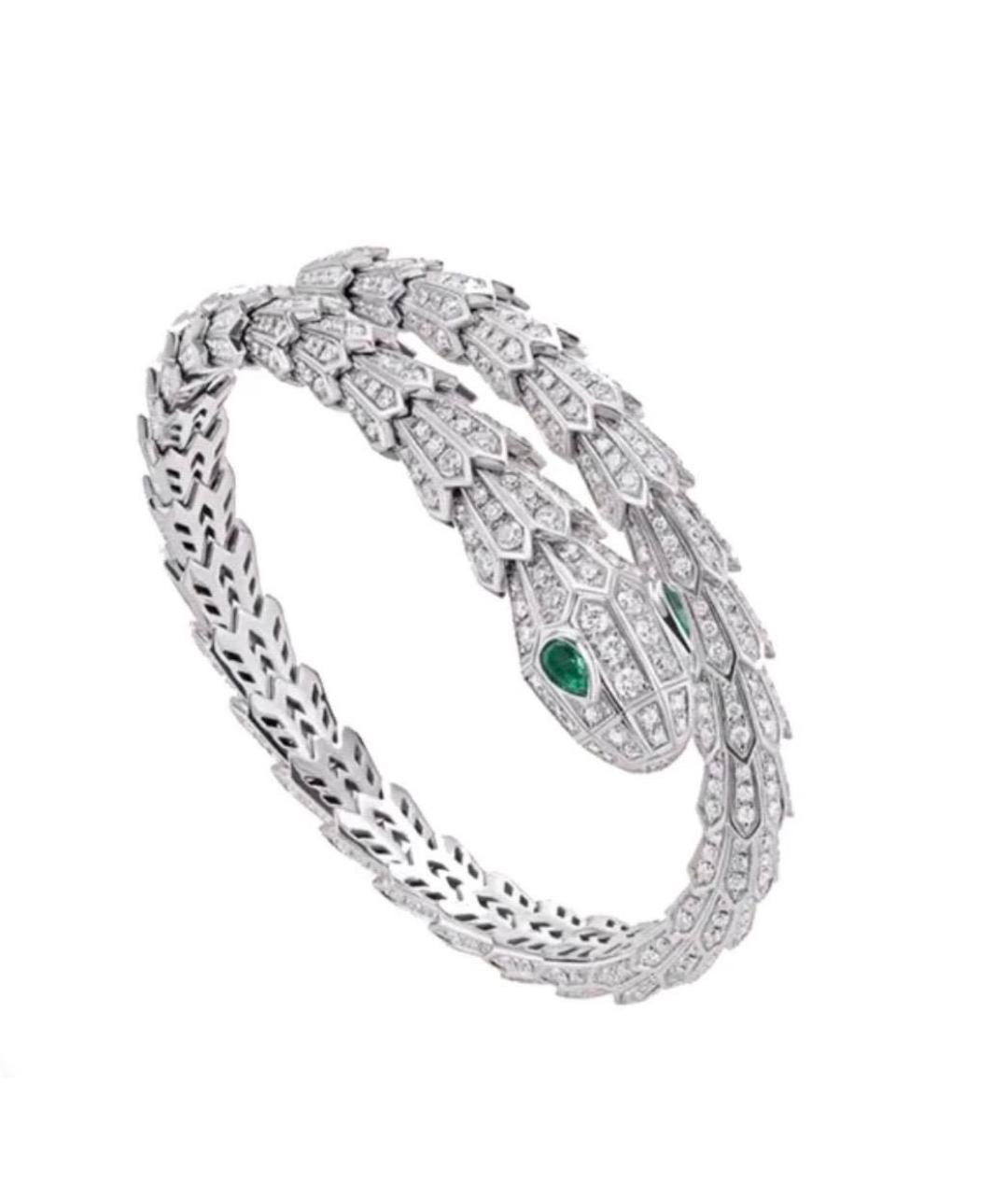 BVLGARI Серебряный браслет из белого золота, фото 1