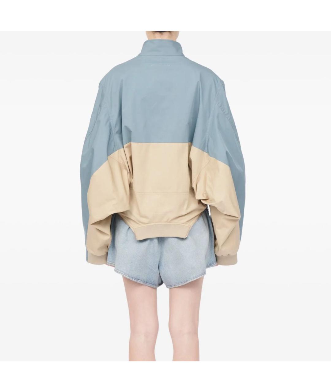 MM6 MAISON MARGIELA Голубая хлопковая куртка, фото 2