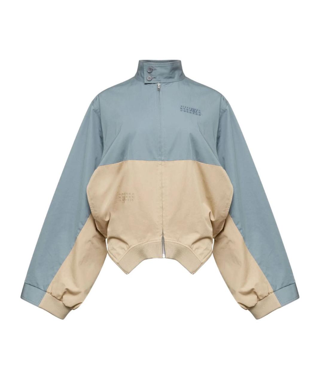 MM6 MAISON MARGIELA Голубая хлопковая куртка, фото 1