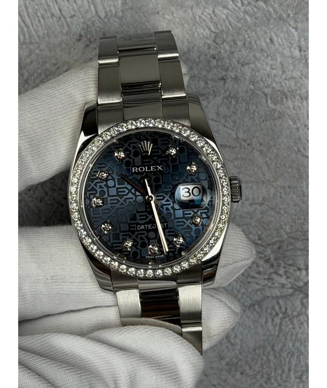 ROLEX Темно-синие часы, фото 2