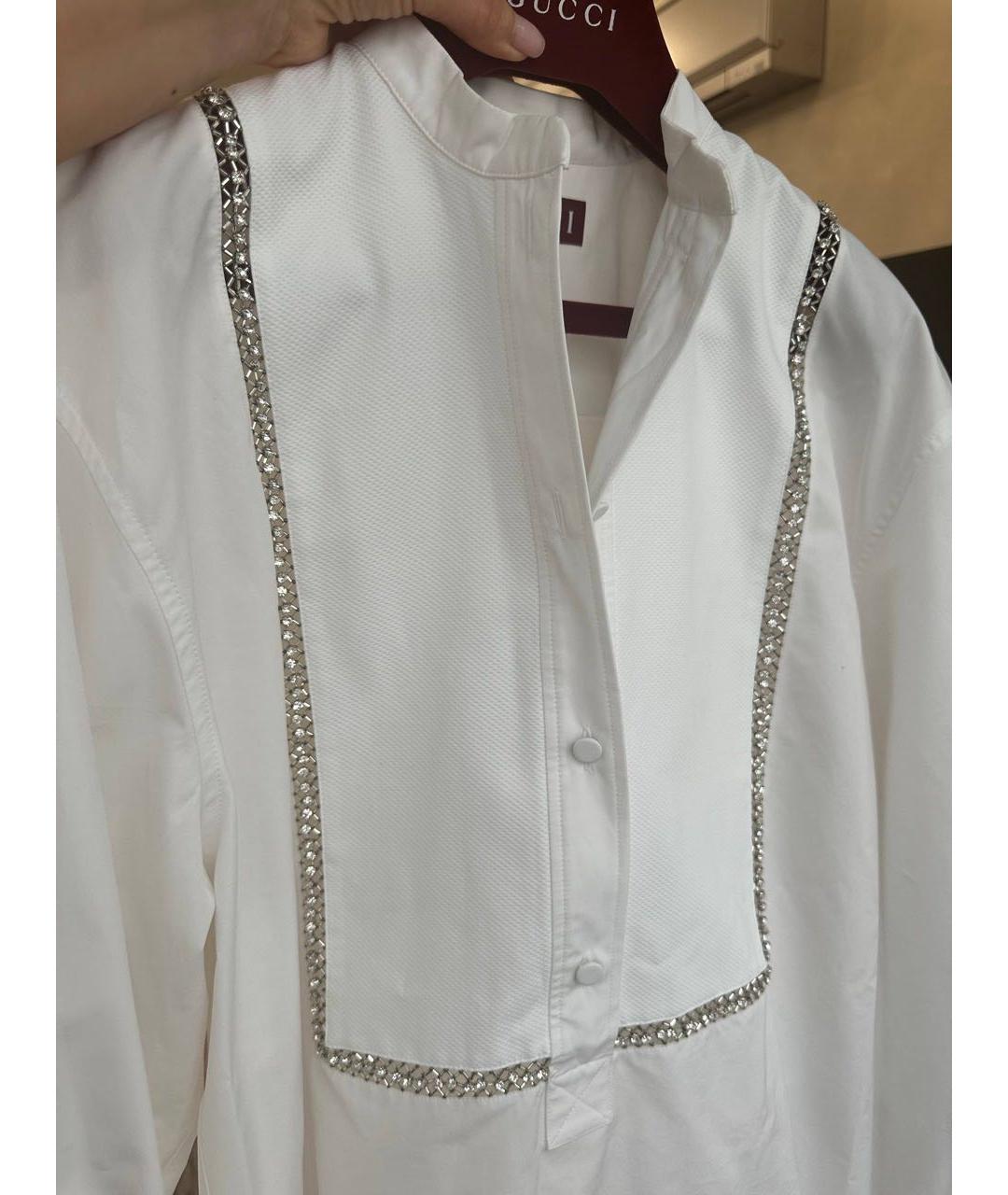 GUCCI Белая хлопковая рубашка, фото 3