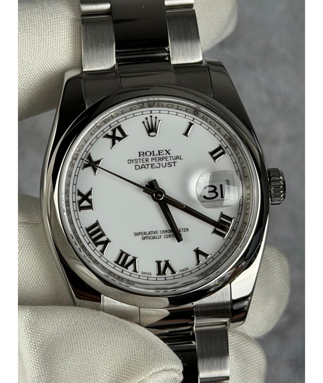 ROLEX Белые часы, фото 3