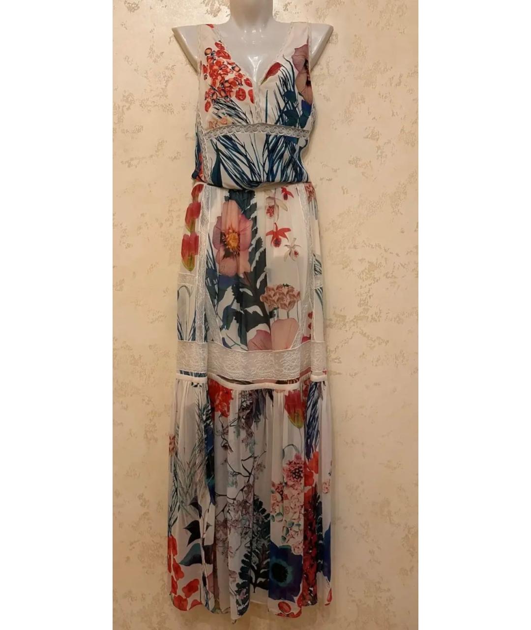 ROBERTO CAVALLI Мульти шелковый костюм с юбками, фото 9