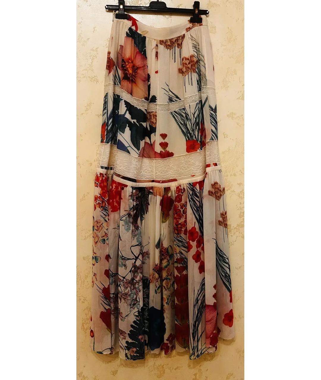 ROBERTO CAVALLI Мульти шелковый костюм с юбками, фото 6