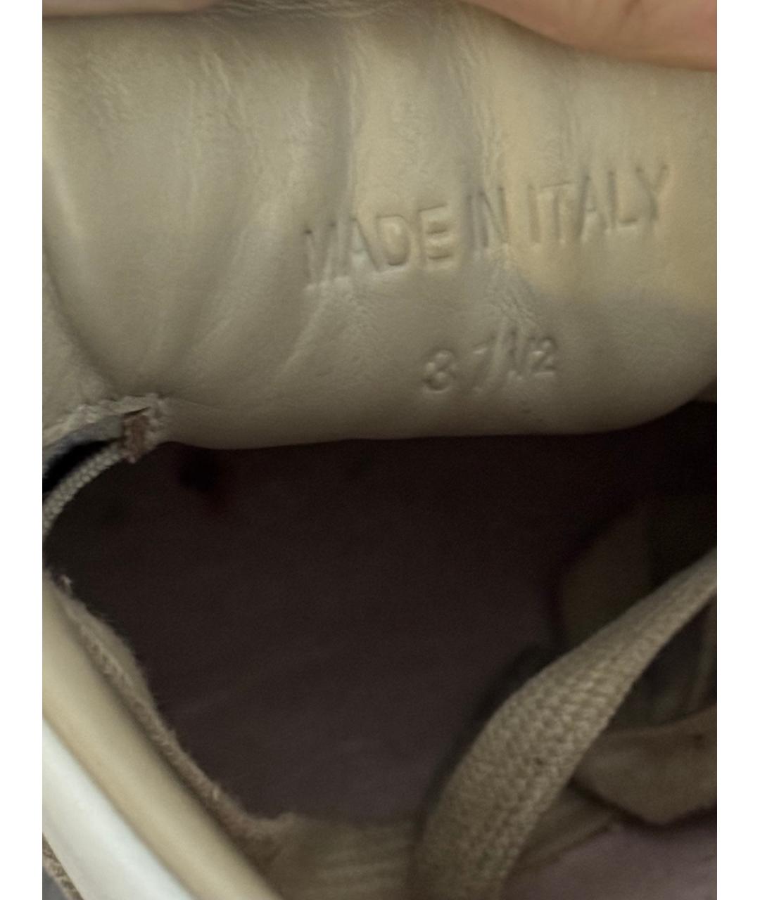 MAISON MARGIELA Белые кожаные кеды, фото 5