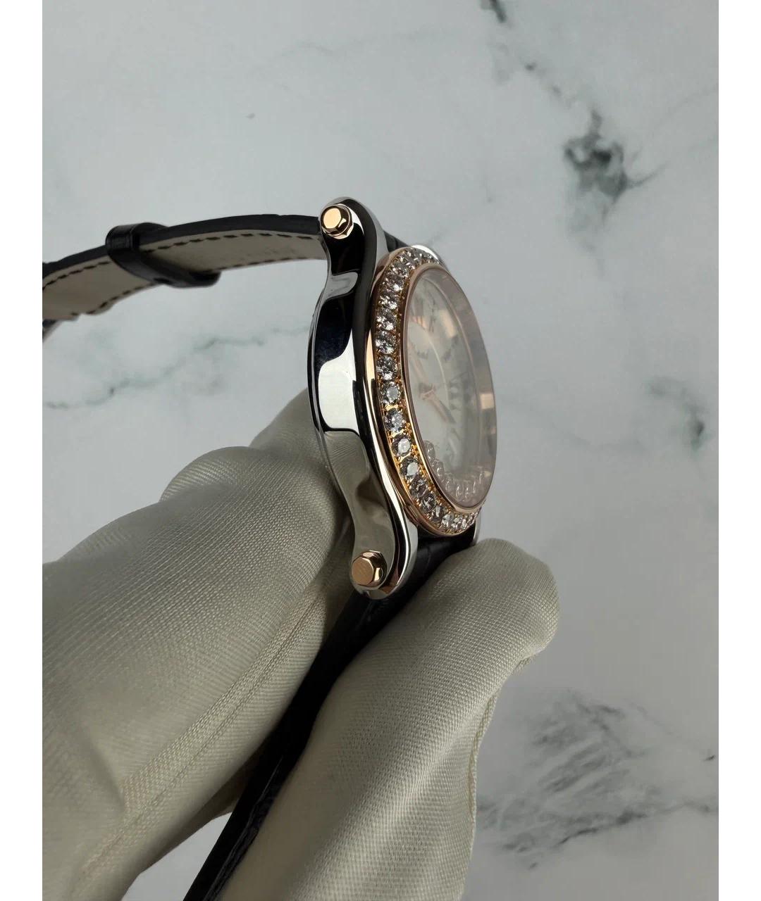 CHOPARD Белые часы из розового золота, фото 4