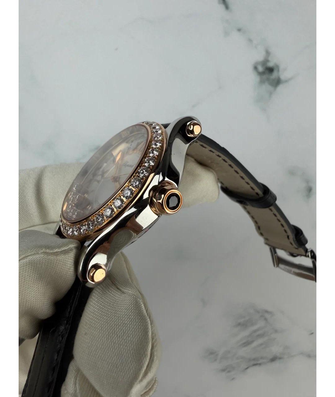 CHOPARD Белые часы из розового золота, фото 3