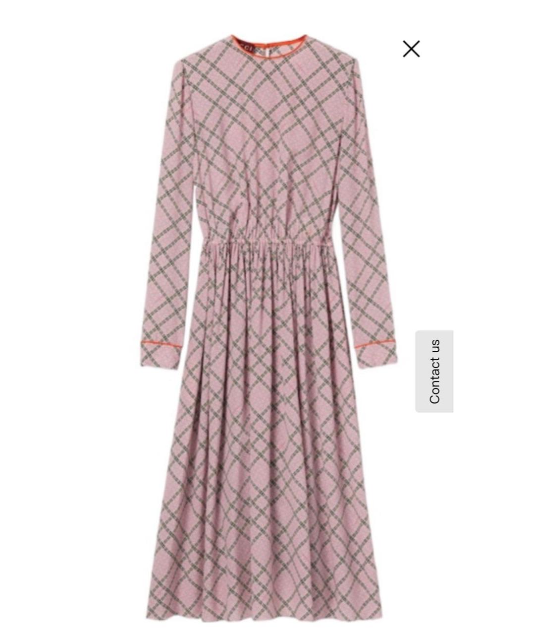 GUCCI Мульти шелковое платье, фото 5