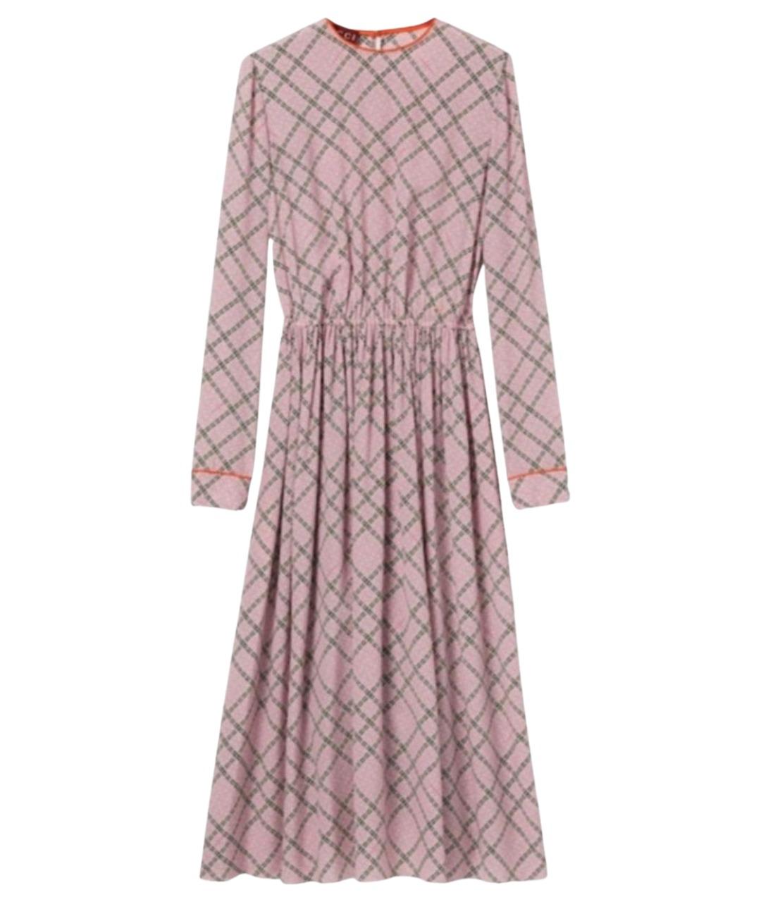 GUCCI Мульти шелковое платье, фото 1