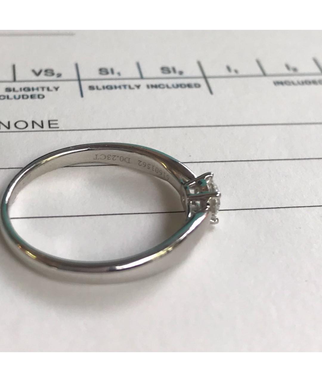 TIFFANY&CO Серебряное платиновое кольцо, фото 2