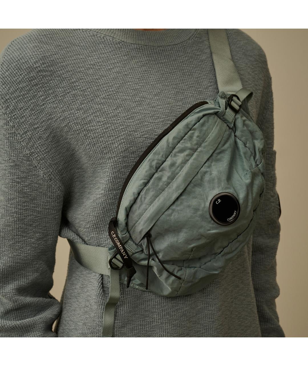 CP COMPANY Голубая поясная сумка, фото 6