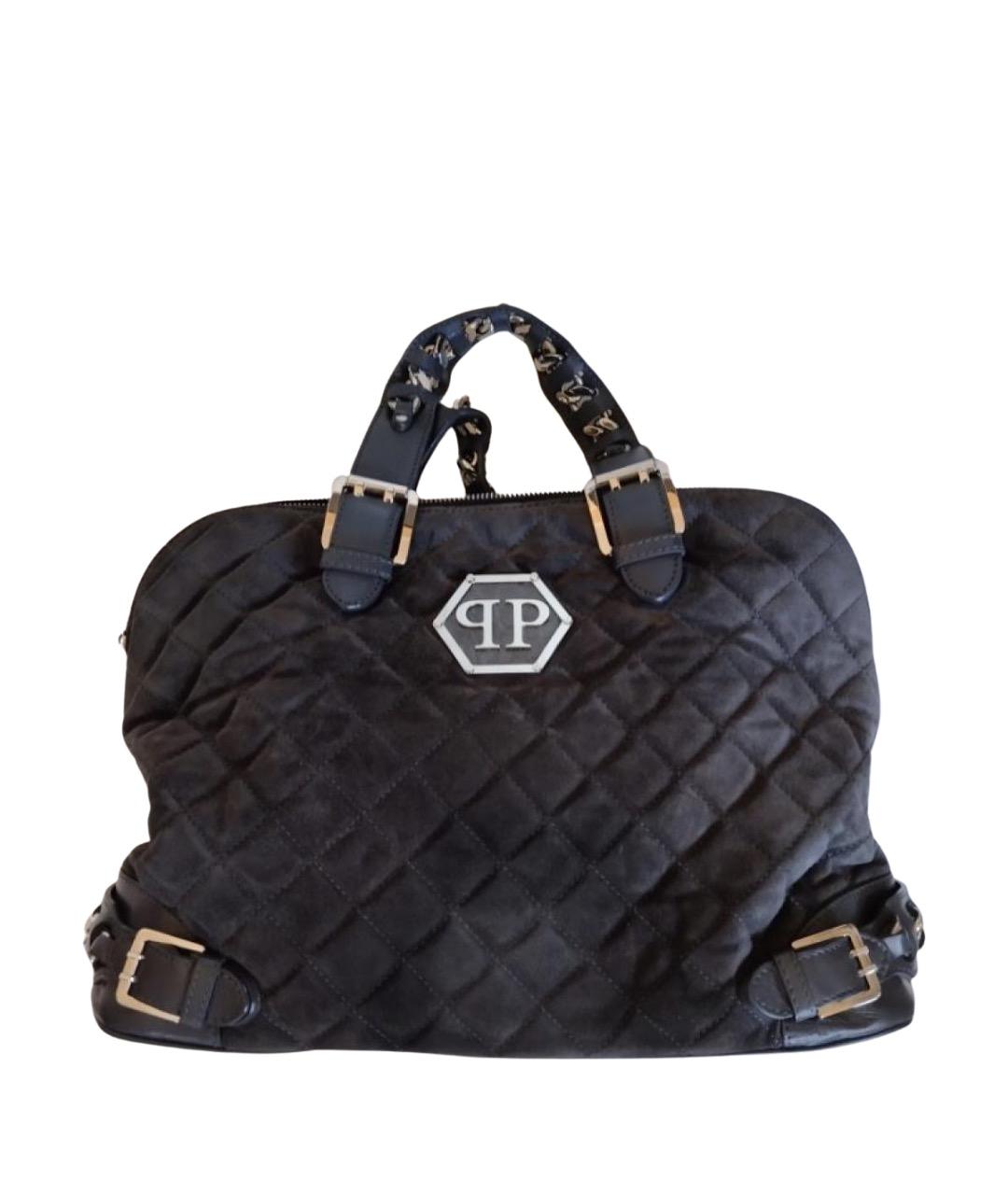 PHILIPP PLEIN Черная сумка с короткими ручками, фото 1