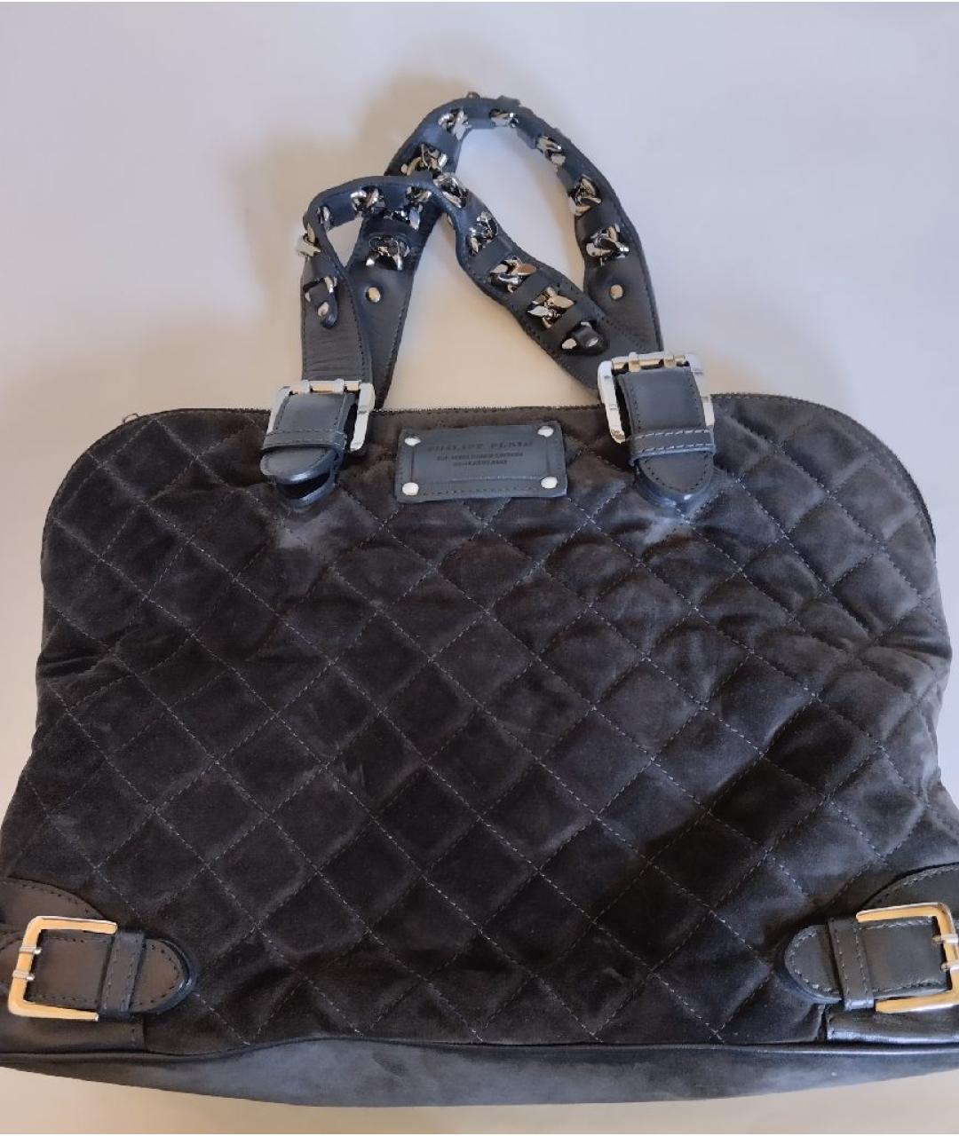 PHILIPP PLEIN Черная сумка с короткими ручками, фото 2
