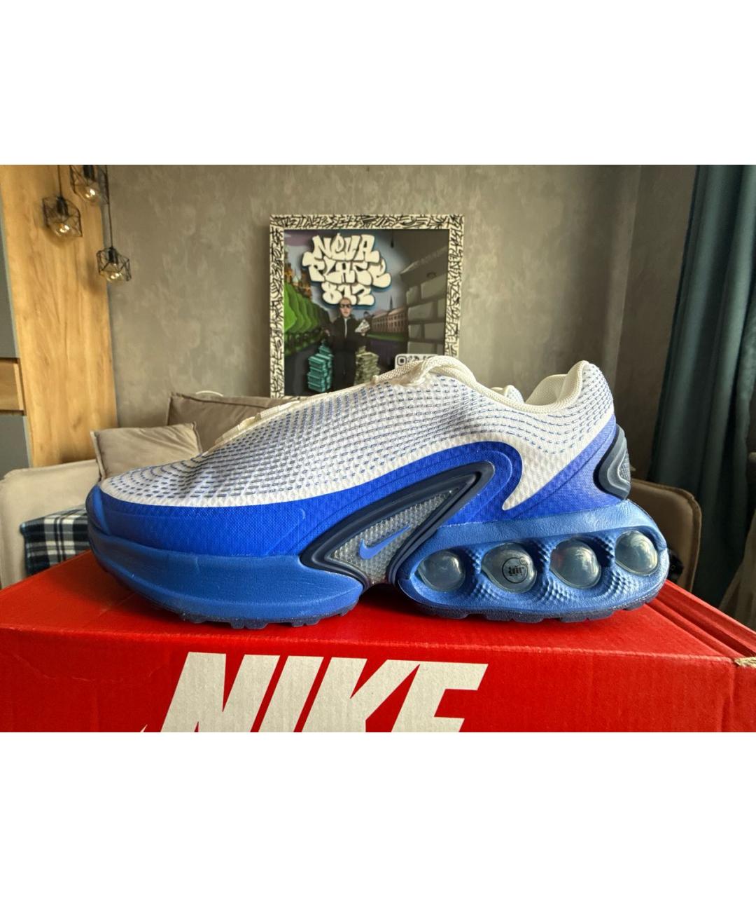 NIKE Синие текстильные высокие кроссовки / кеды, фото 7
