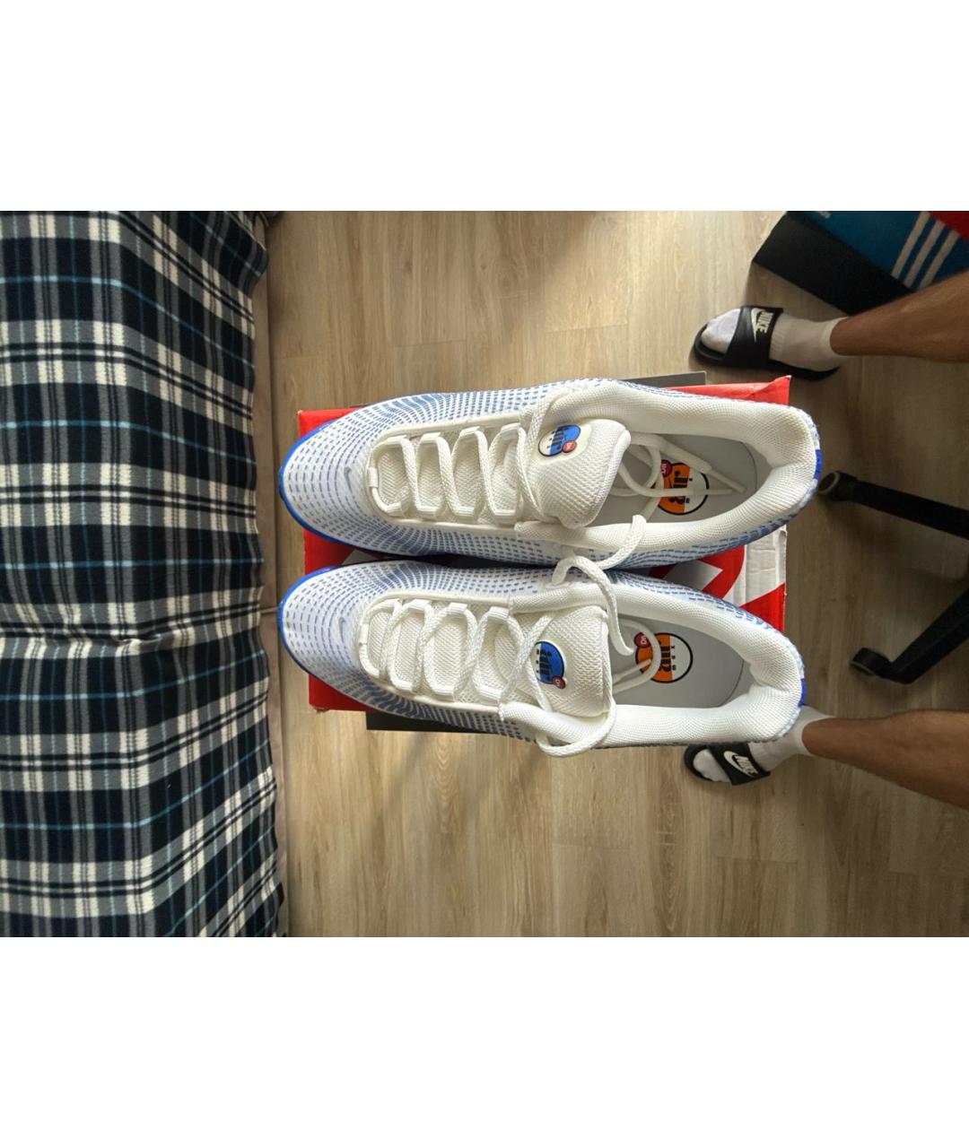 NIKE Синие текстильные высокие кроссовки / кеды, фото 3