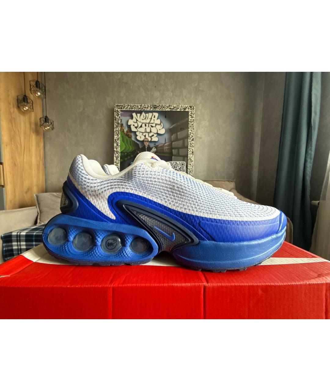 NIKE Синие текстильные высокие кроссовки / кеды, фото 9