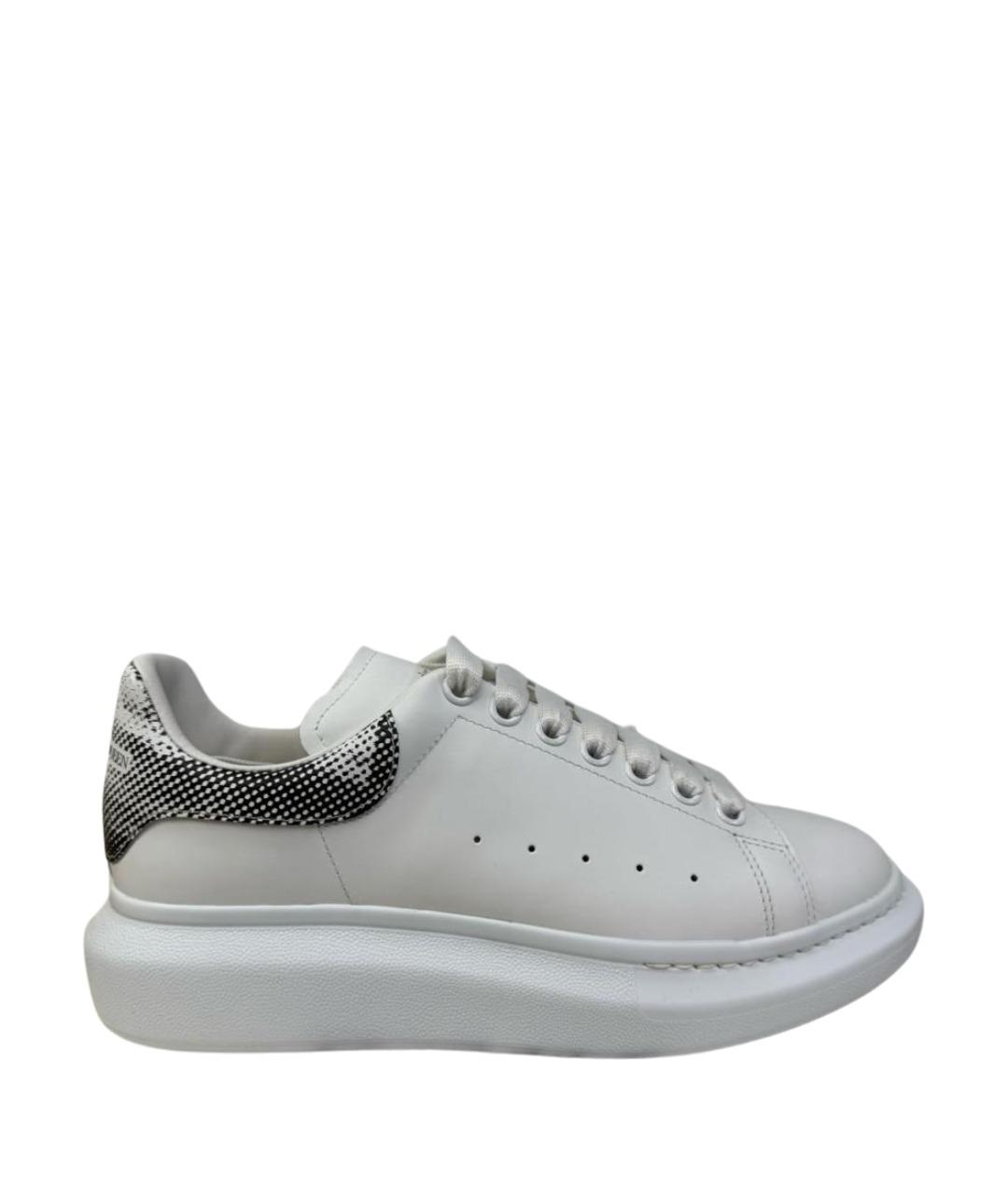 ALEXANDER MCQUEEN Белые кожаные низкие кроссовки / кеды, фото 1