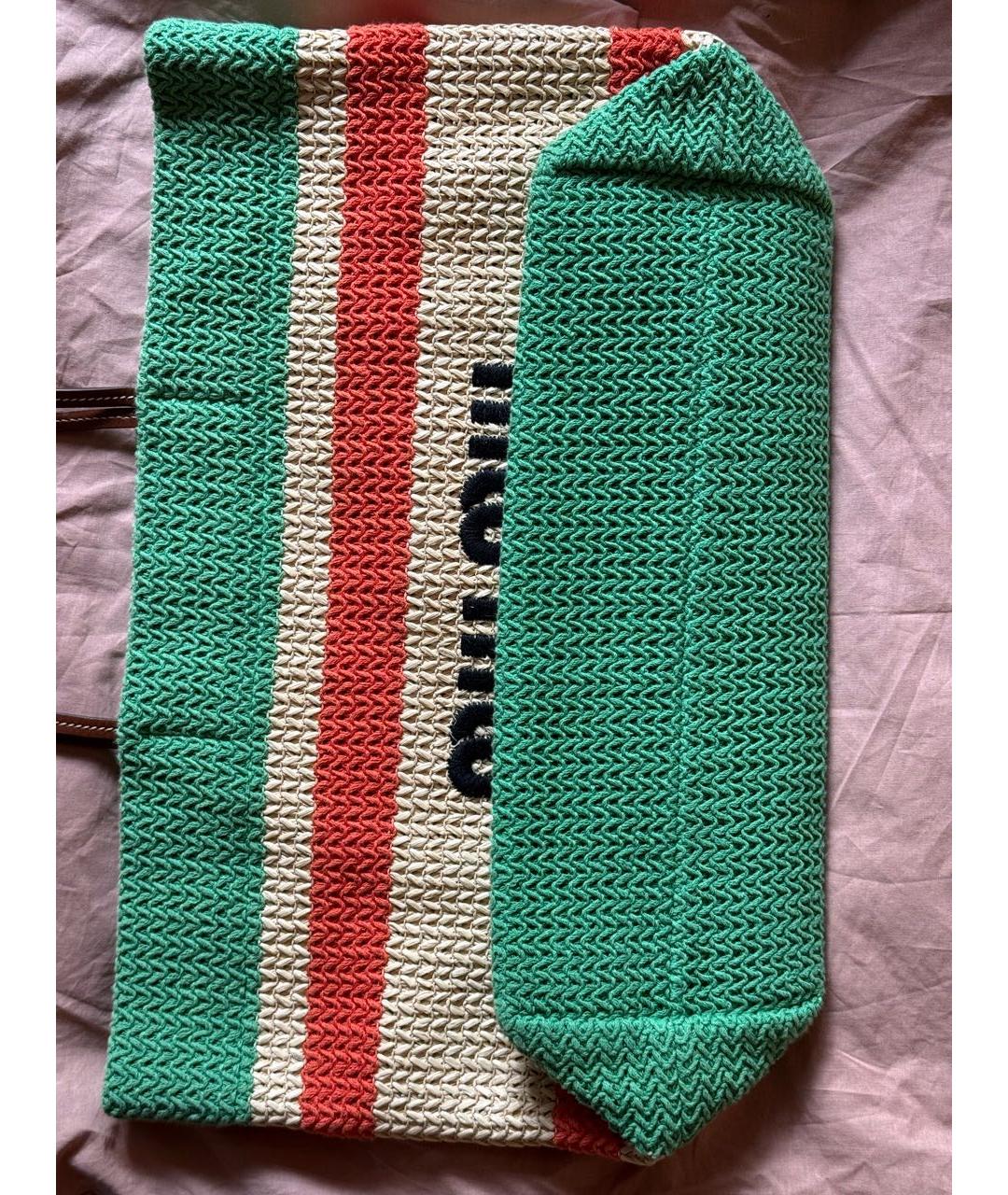 MIU MIU Мульти плетеная пляжная сумка, фото 5