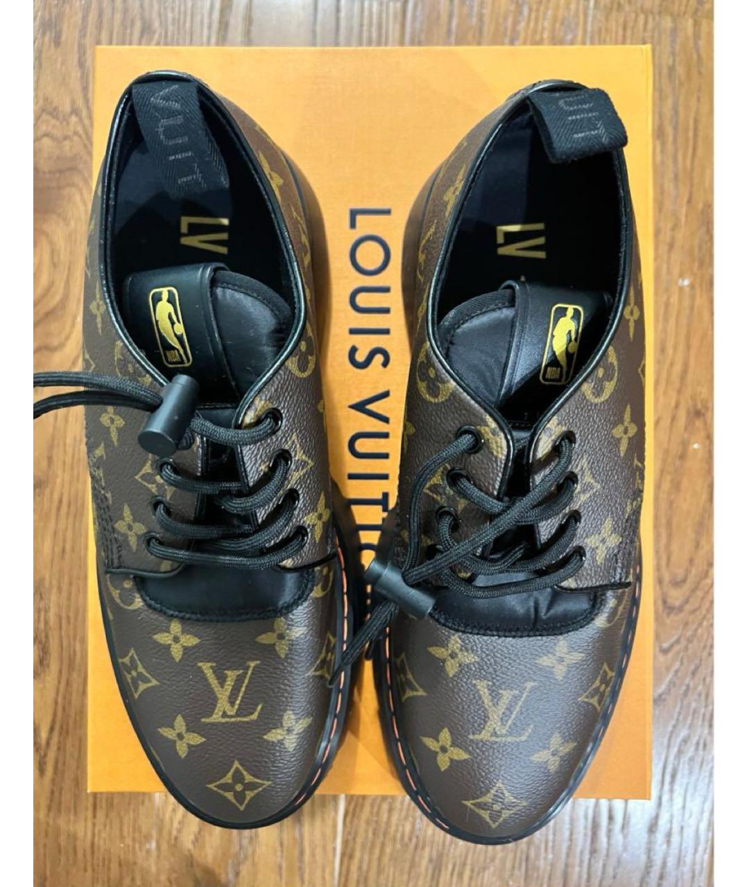 LOUIS VUITTON Коричневые низкие ботинки, фото 3