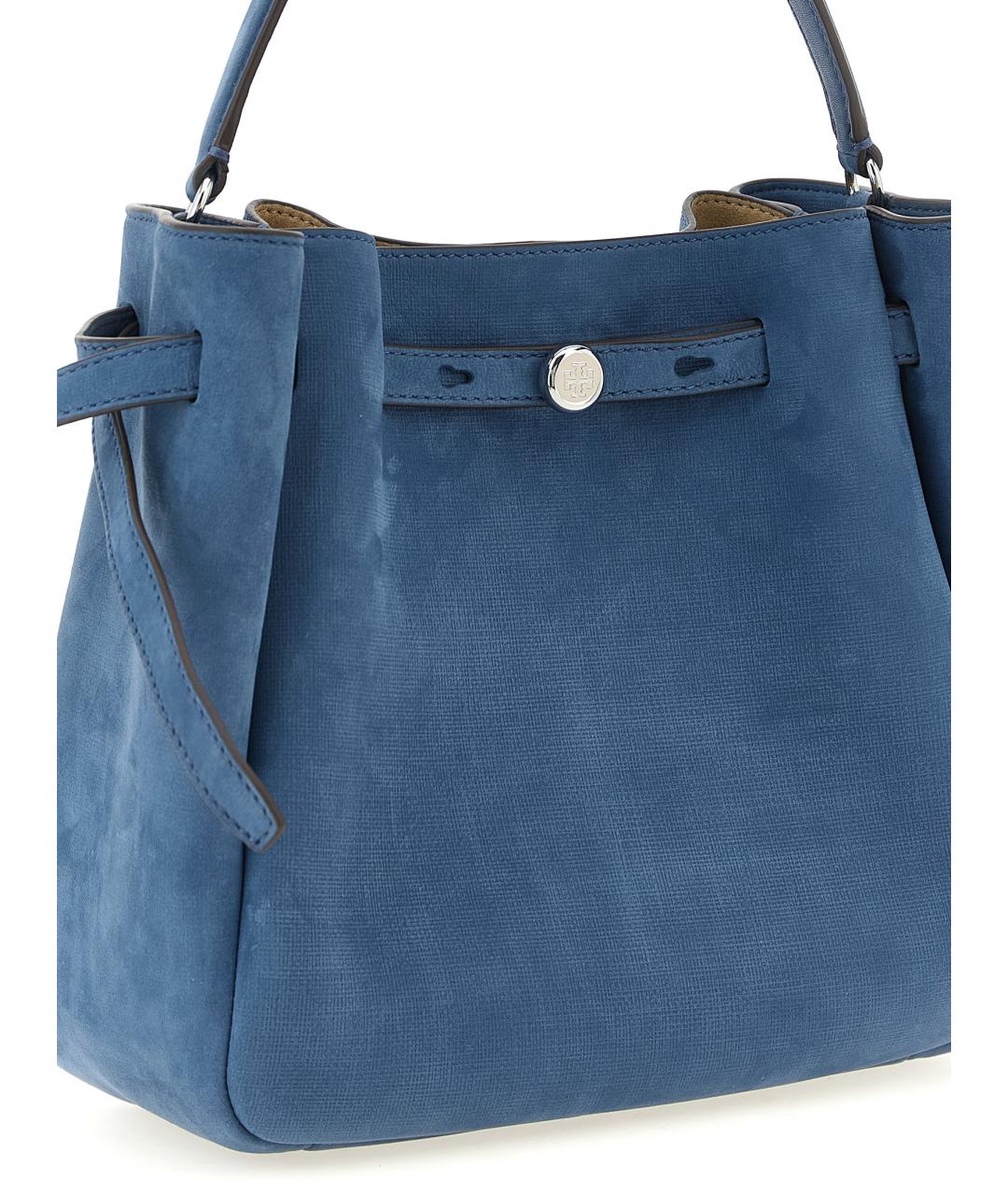 TORY BURCH Синяя кожаная сумка через плечо, фото 3