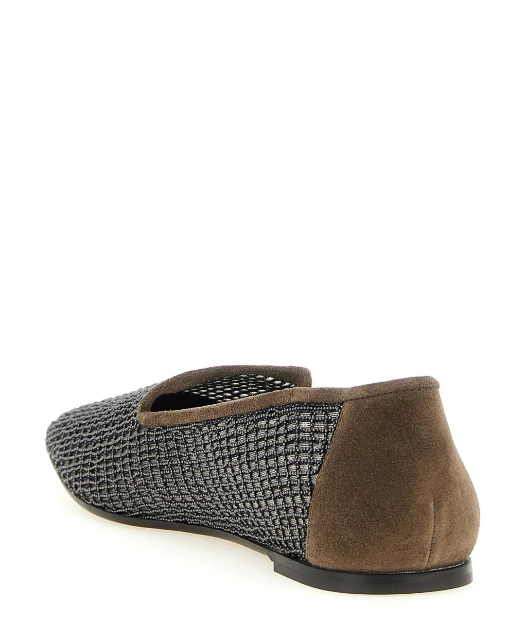 BRUNELLO CUCINELLI Коричневые кожаные лоферы, фото 3