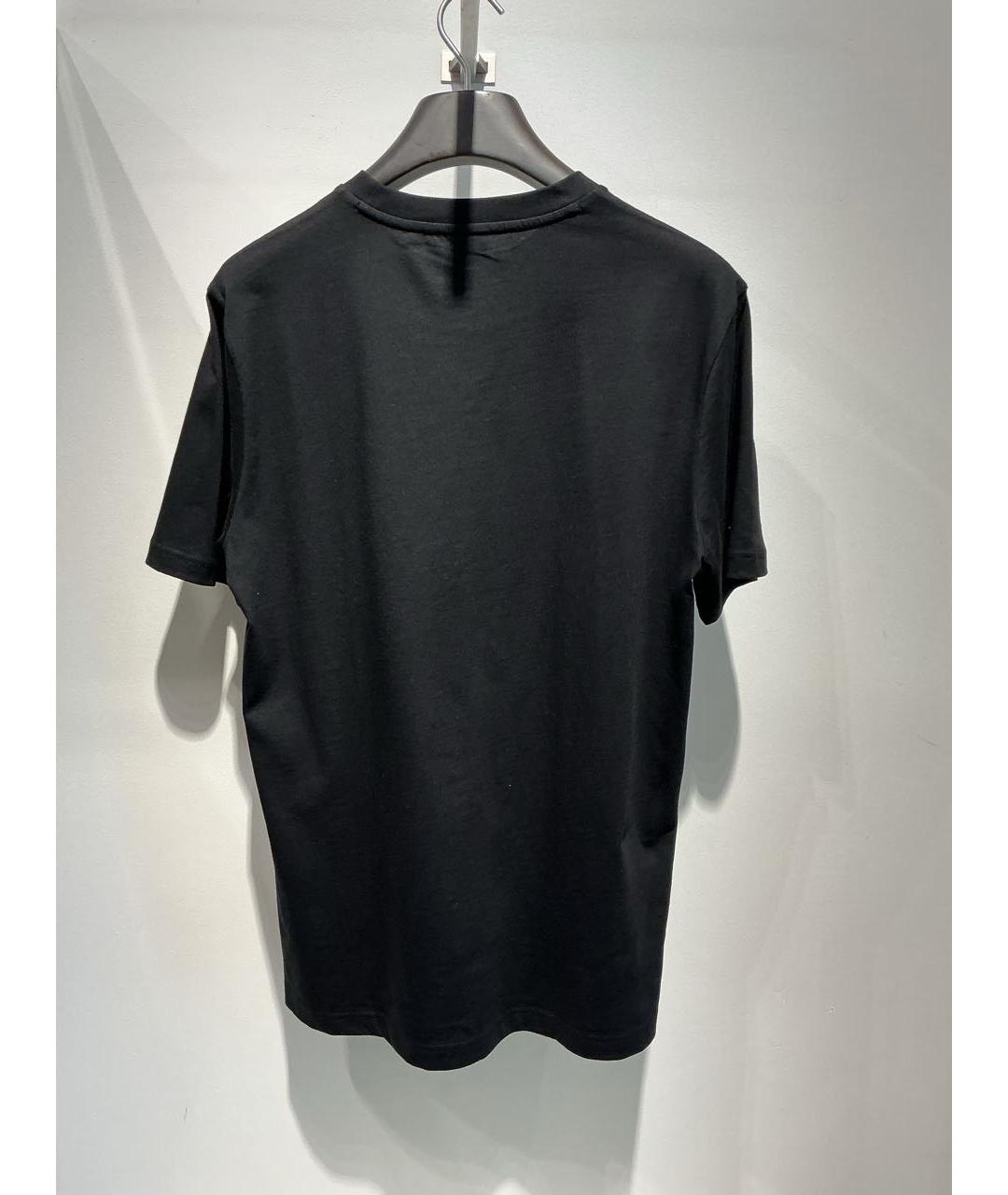 HUGO BOSS Черная хлопковая футболка, фото 3