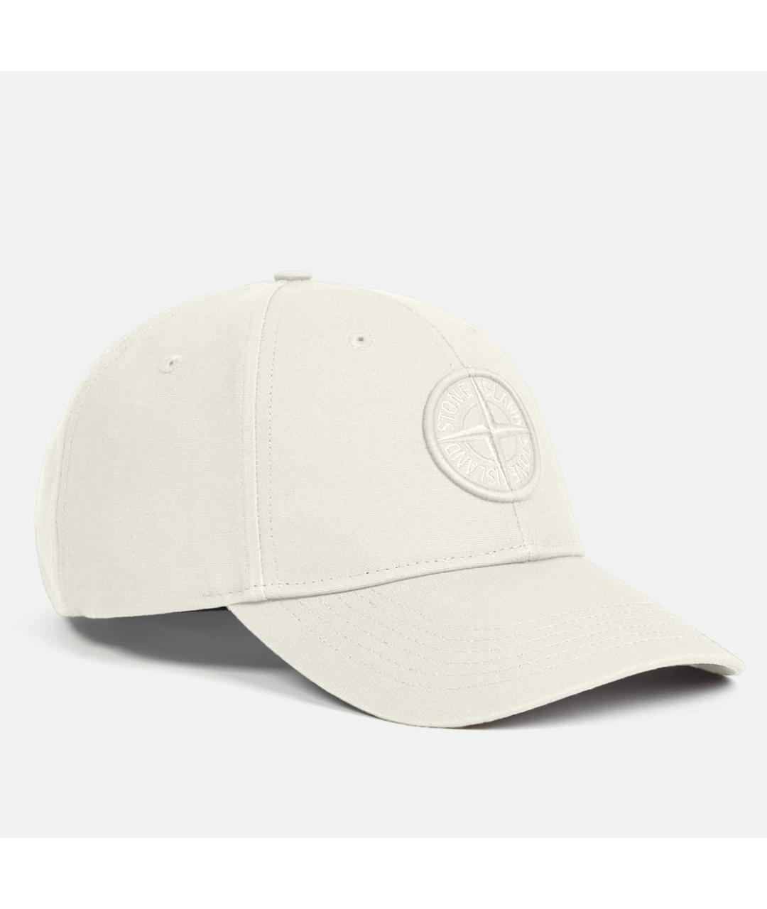STONE ISLAND Бежевая хлопковая кепка/бейсболка, фото 5