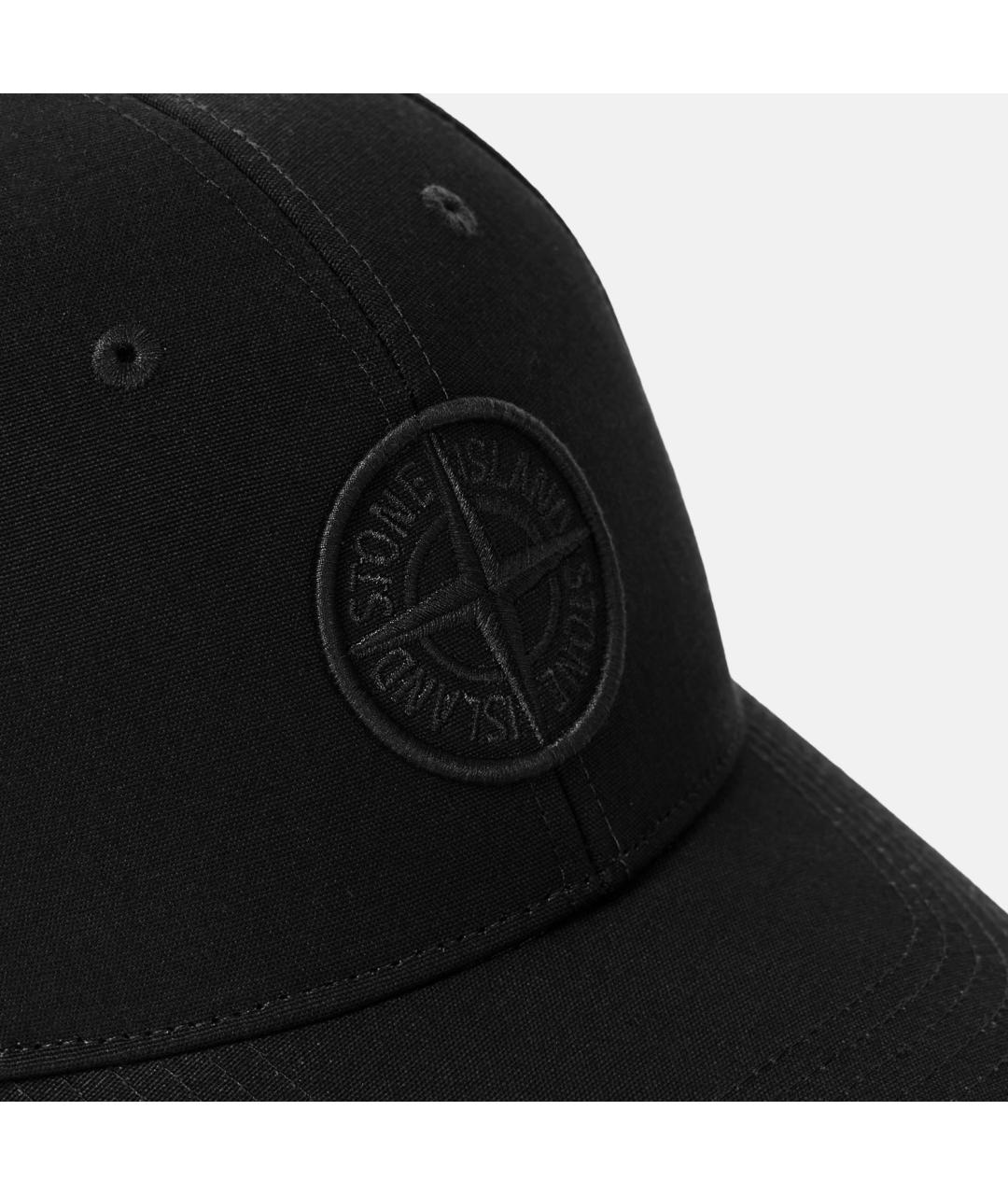 STONE ISLAND Черная хлопковая кепка/бейсболка, фото 3