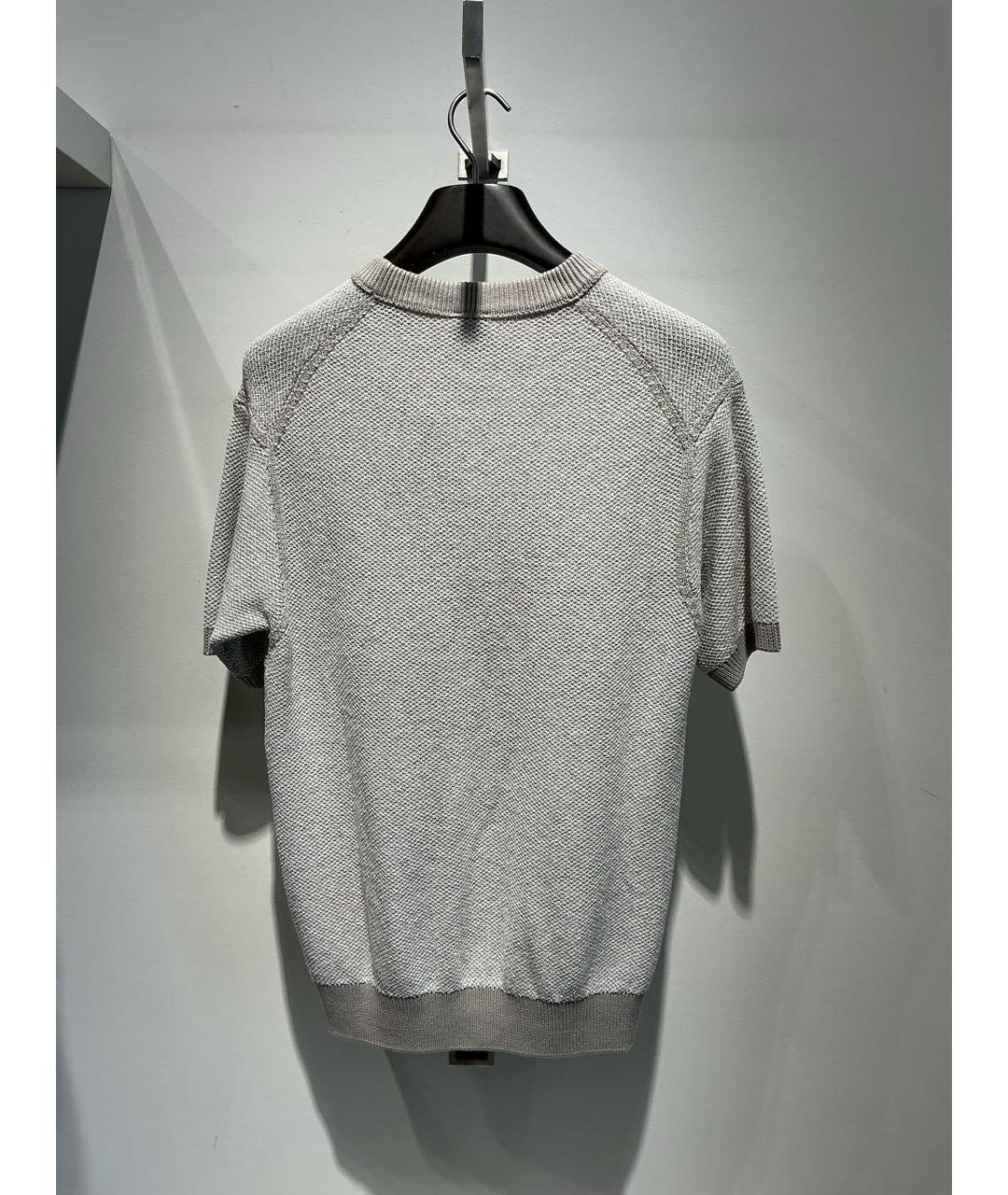 HUGO BOSS Серая хлопковая футболка, фото 3