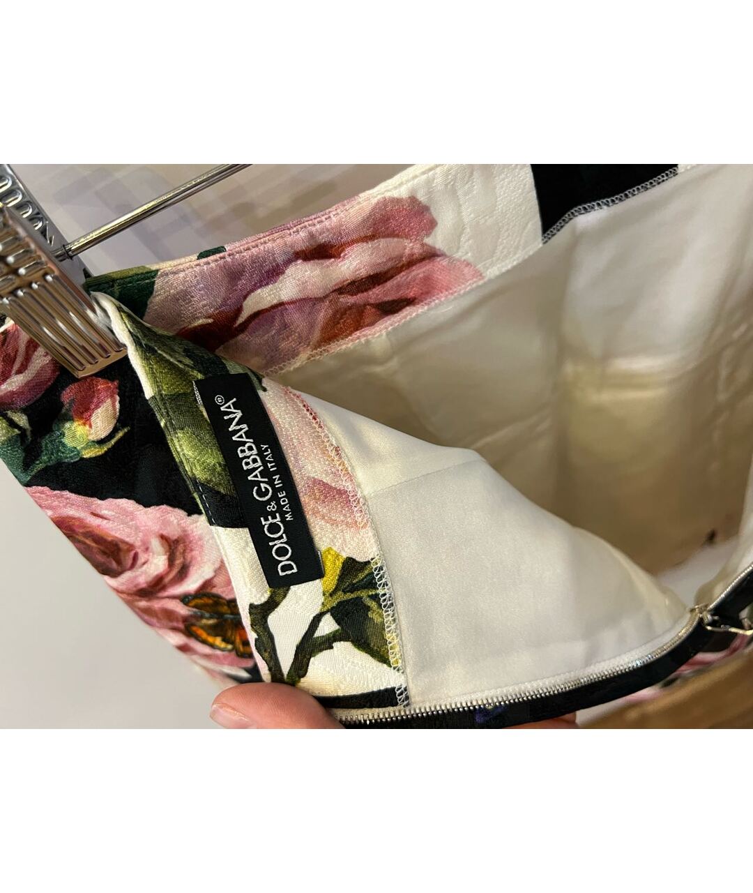 DOLCE&GABBANA Мульти креповая юбка мини, фото 3