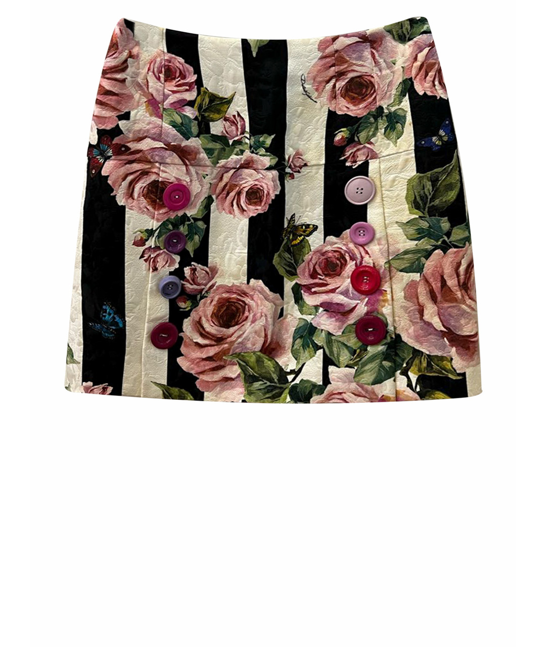 DOLCE&GABBANA Мульти креповая юбка мини, фото 1