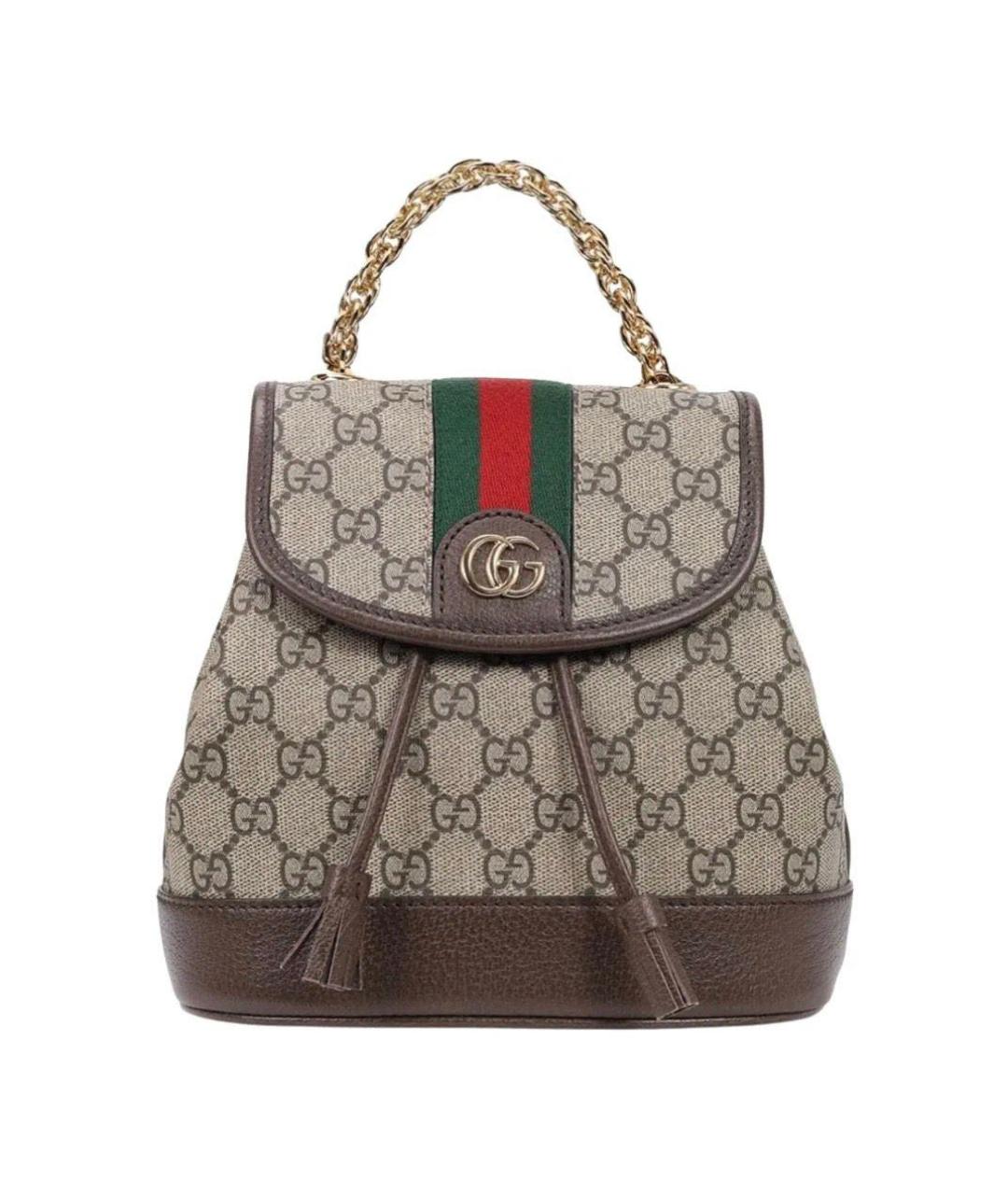 GUCCI Коричневый рюкзак, фото 9