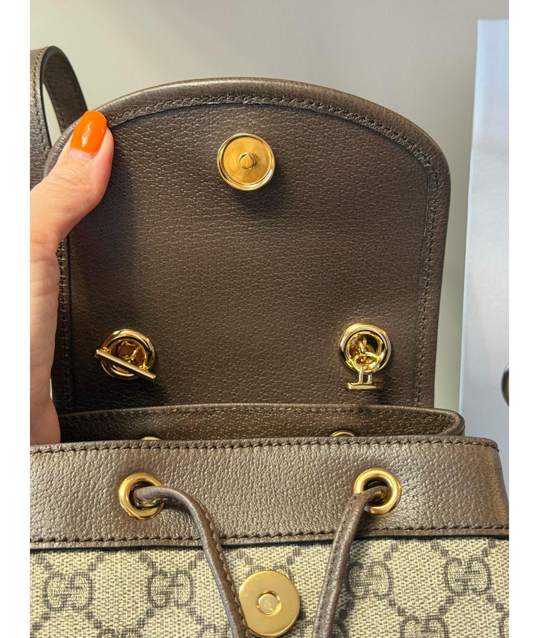 GUCCI Коричневый рюкзак, фото 5