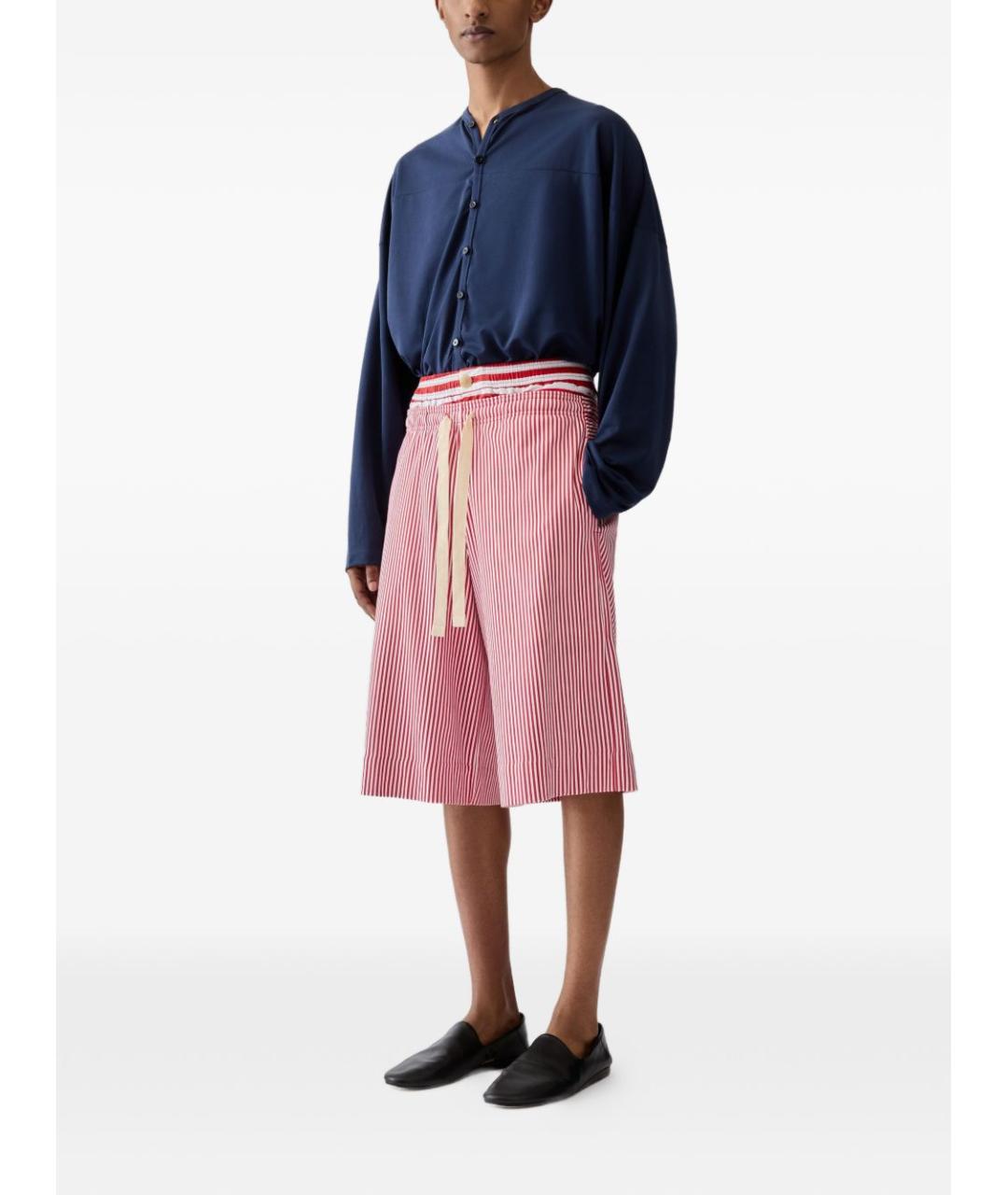 JACQUEMUS Красные хлопковые шорты, фото 5