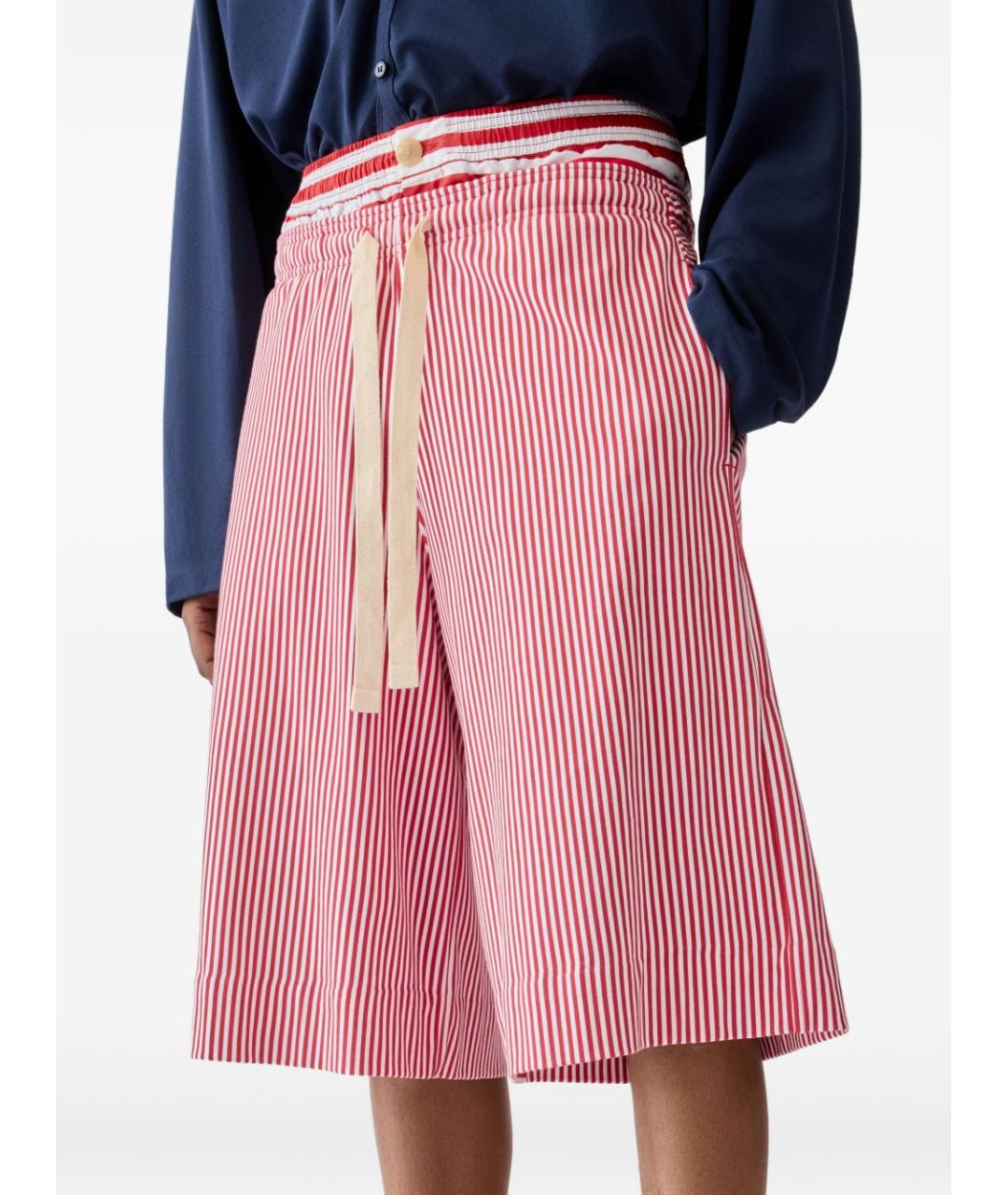 JACQUEMUS Красные хлопковые шорты, фото 3